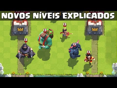 NOVOS NIÌVEIS DAS CARTAS DO CLASH ROYALE EXPLICADO