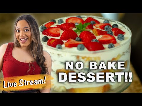 LIVE No Baker Summer Trifle Dessert | Sweets & Desserts | Chef Zee Cooks