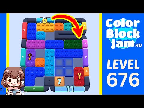 Color Block Jam Level 676 Solution Walkthrough