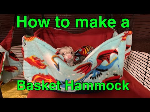 , title : 'How to make a basket hammock for small pets'