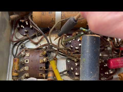Knight 98AE-184K -  Review Comments for Electrolytic Capacitor tie Point & Rust Removal Update