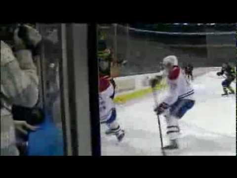 Tyler Ennis hit on Josh Gorges. Feb 7th 2013