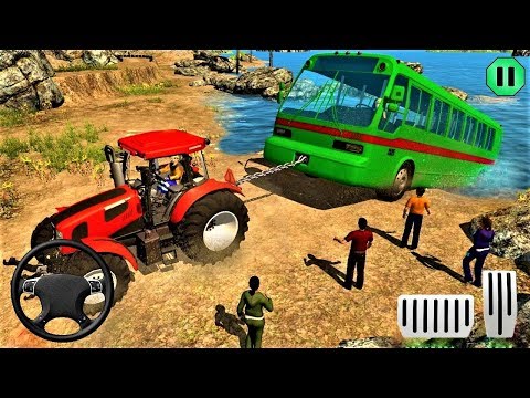 Chained Tractor Towing Rescue / Android & iOS Gameplay - HD