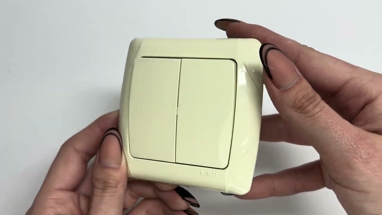 Вимикач двоклавішний VIKO Carmen крем 90562002