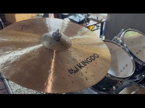 Kingdo Artist Series 18” Raw Bell Crash “Unwrapping/Unboxing + Sound Demo Test”