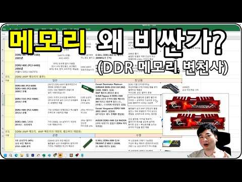 메모리 왜 비싼가? (사실상 3사 독점?) DDR 메모리의 변천사