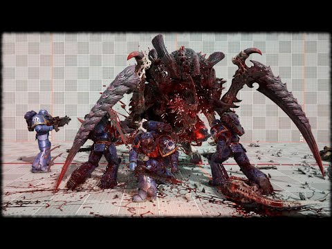 Space Marine 2 - Space Marines & Imperial Guard VS Tyranids - NPC Wars