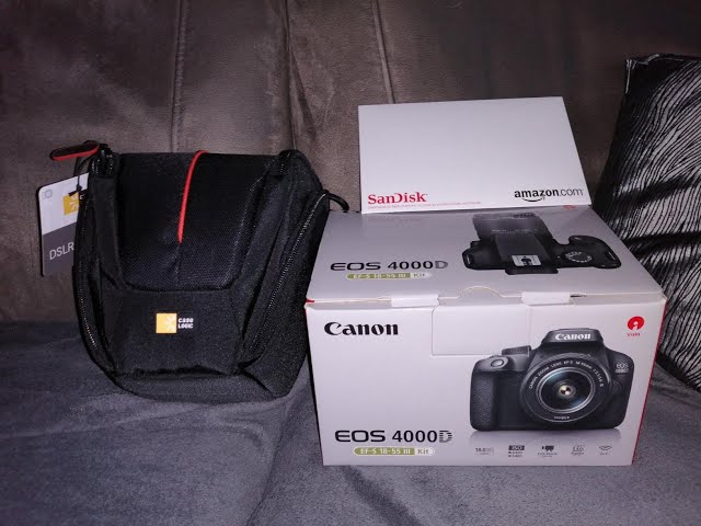 Vídeo relacionado con Canon EOS 4000D - Cámara réflex de 18 MP (CMOS, APS-C, 9 puntos AF, filtros creativos, negro - Kit con objetivo EF-S 18-55mm III