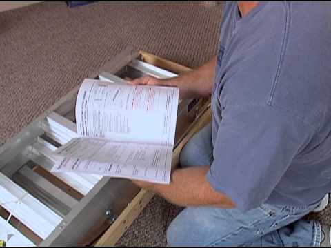 Werner Aluminum Attic Ladder - Easy to Install