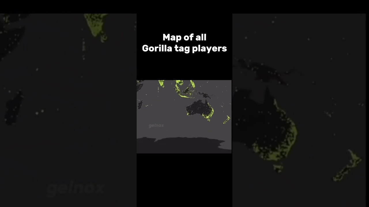 Map of all gorilla tag players #gtag #viral #shorts