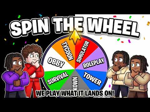 A SPIN WHEEL chose these games.. ROBLOX #4
