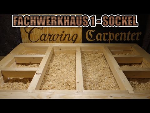 How to build a half-timbered house - Part 1 - Base area and threshold position