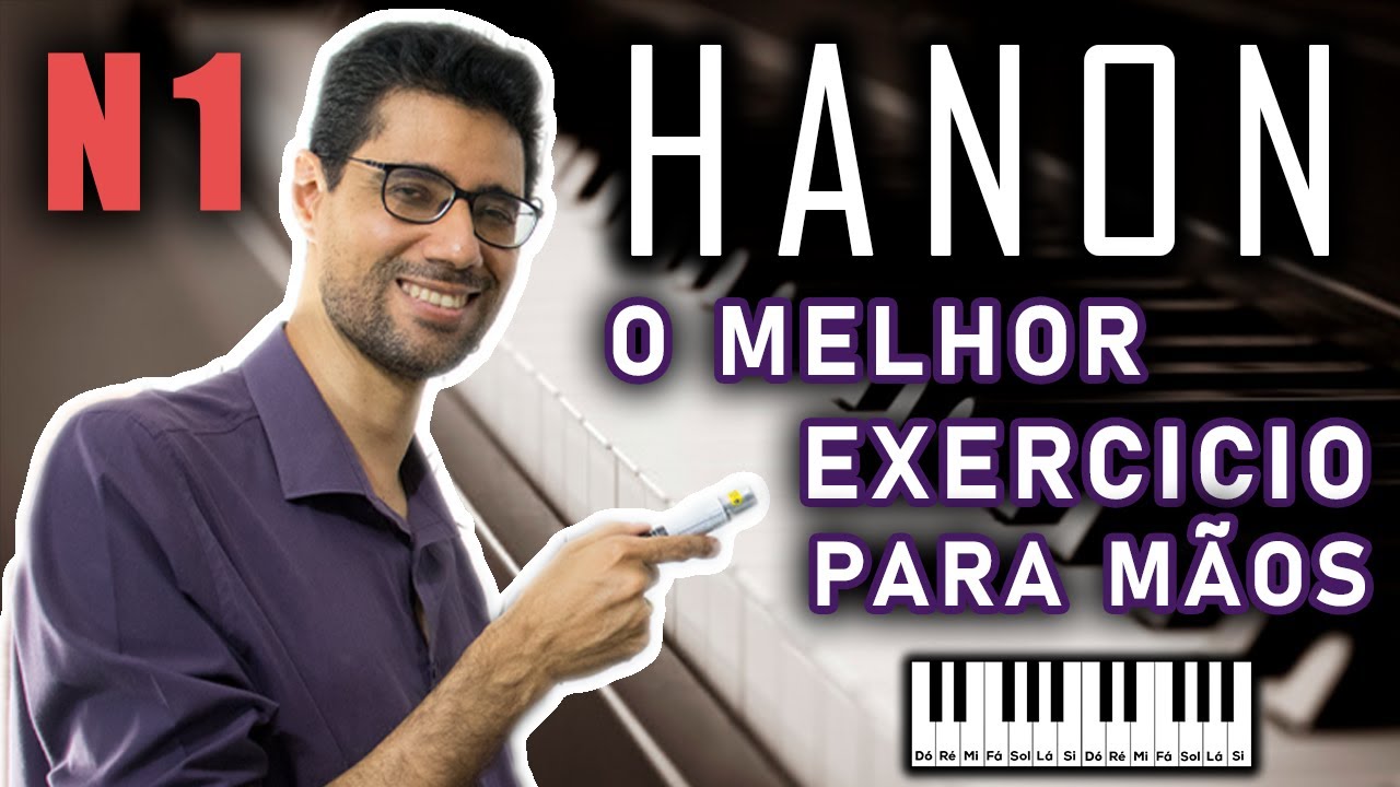 Hanon N°1 - O Famoso exercício para piano e teclado.