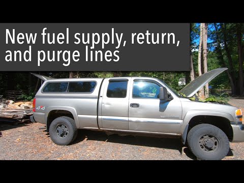 Replacing fuel lines and purge line on a GMC Sierra