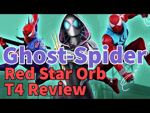 Ghost-Spider! Web Warriors | Red Stars Orb and T4 Review | Marvel Strike Force - Free to Play
