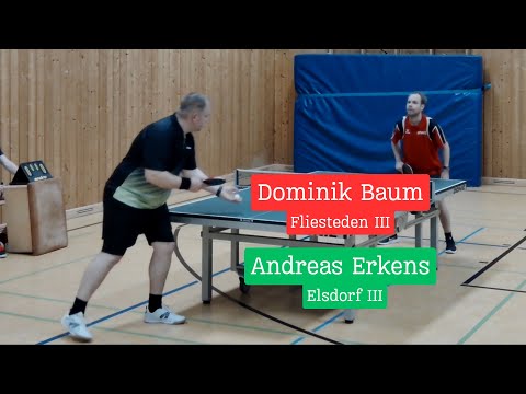 🏓Clash in der 3.Bezirksklasse 🏓D.Baum (TTR 1140) vs A.Erkens (TTR 1015) Fliesteden III - Elsdorf III