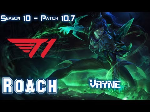 T1 Roach VAYNE vs GAREN Top - Patch 10.7 KR Ranked