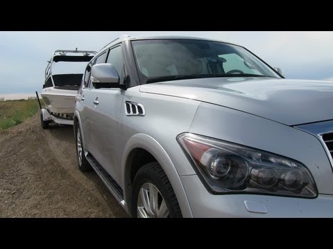 2012 Infiniti QX56 put to the 0-60 MPH Towing Test