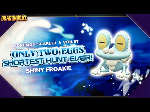 Only Two Eggs, Shortest Hunt Ever! | Shiny Froakie Reaction in Pokemon Scarlet & Violet