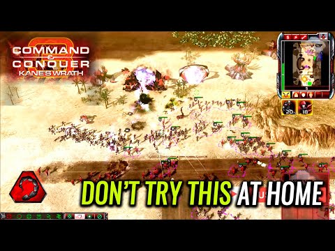 Kane's Wrath MASSIVE Infantry RUSH - NOD vs Brutal AI Scrin