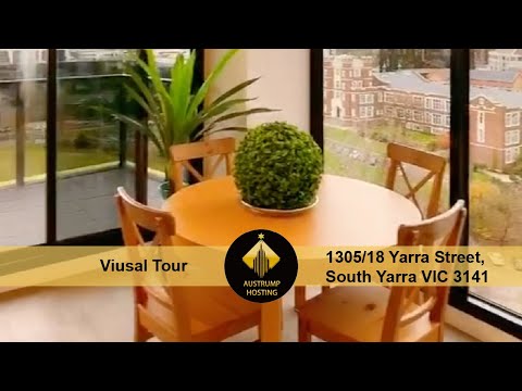 [Tour virtual de hospedagem Austrump]1305/18 Yarra Street South Yarra, VIC 3141 para locação