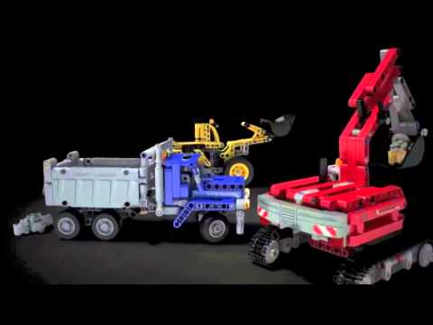 Vidéo LEGO Technic 42023 : L'équipe de construction