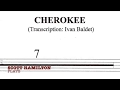 Scott Hamilton plays Cherokee - Solo Transcription