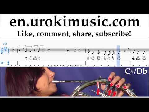 French Horn lessons Imagine Dragons - Next To Me Sheet Music Tutorial um-ih352