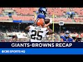 Giants vs Browns Recap: INT on Hail Mary attempt seals win for Browns over Giants | CBS Sports HQ