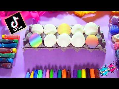 Trucos de TikTok para pintar huevos de pascua - Supermanualidades