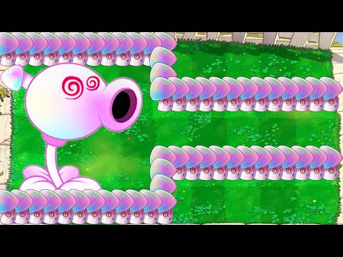 99 Scaredy-Shroom vs 99 Hypno-Shroom vs Gargantuar - Plants vs Zombies Hack PVZ 1