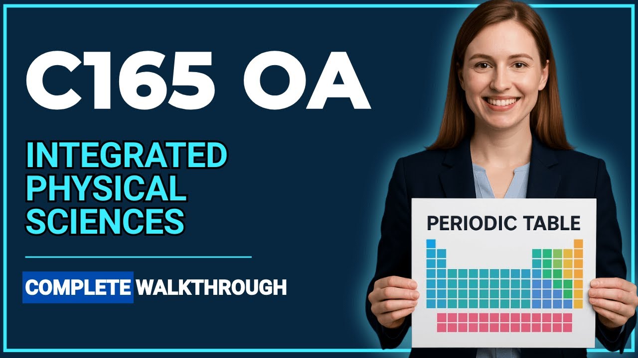 WGU C165 OA Study Materials & Practice – 100% Pass Guide