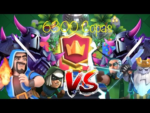 Clash Royale 6300 Copas Twister PEKKA Vs  PEKKA Ghost Bridge Spam