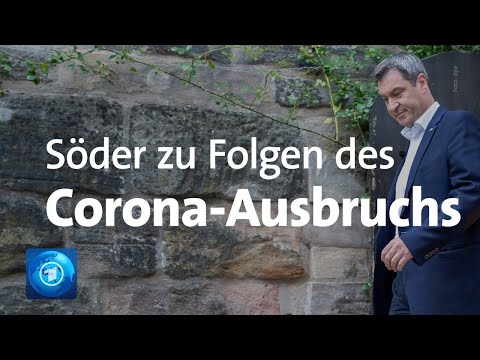 Corona-Ausbrüche in Bayern: PK mit Ministerpräsident Söder