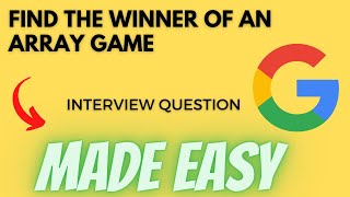 YouTube video 'Find the Winner of an Array Game - Leetcode 1535 - Python'