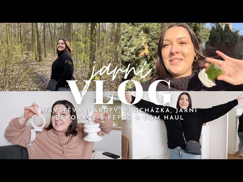 JARNÍ VLOG: návštěva, nákupy, procházka, jarní dekorace & PEPCO a d&m HAUL