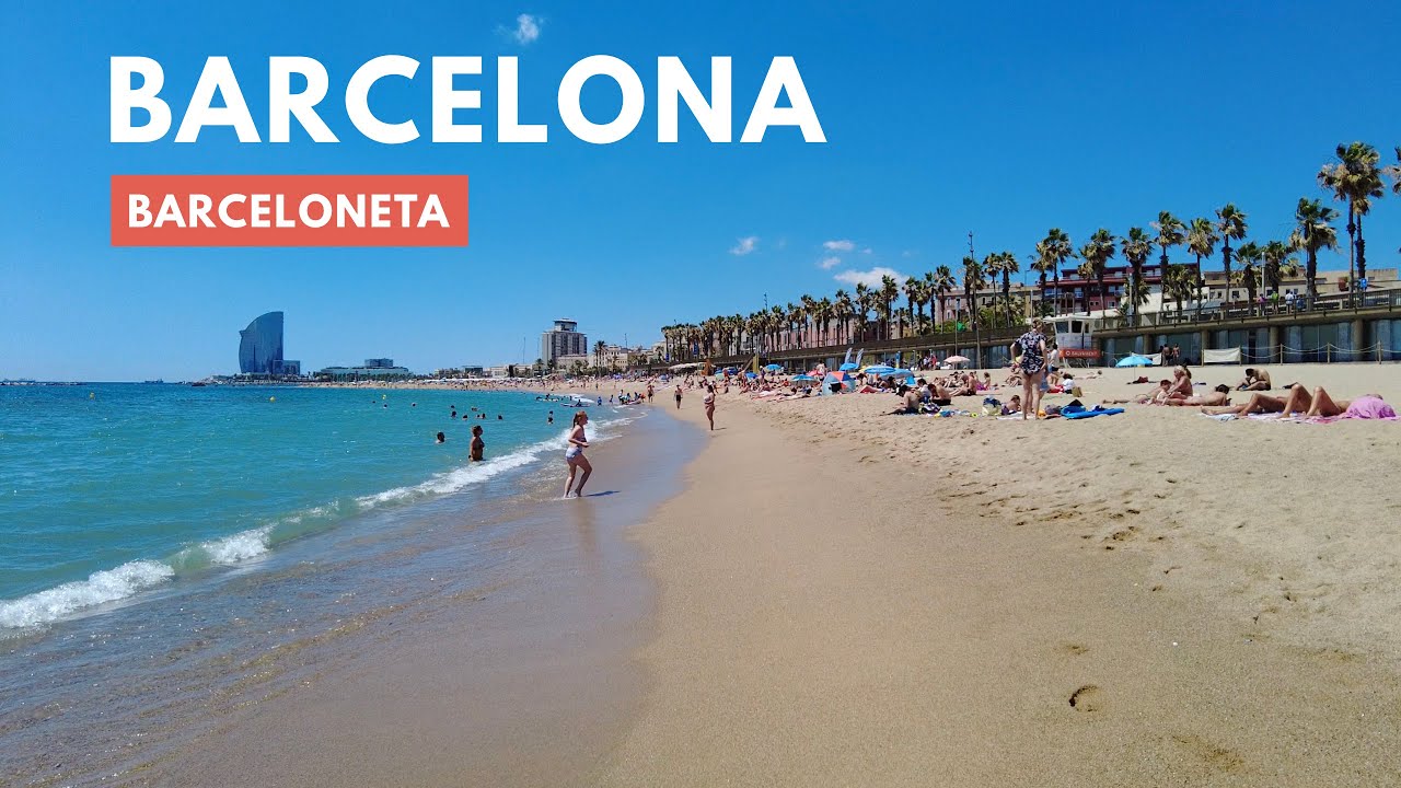 Barcelona Beach Walk 2023 - Barceloneta / SPAIN