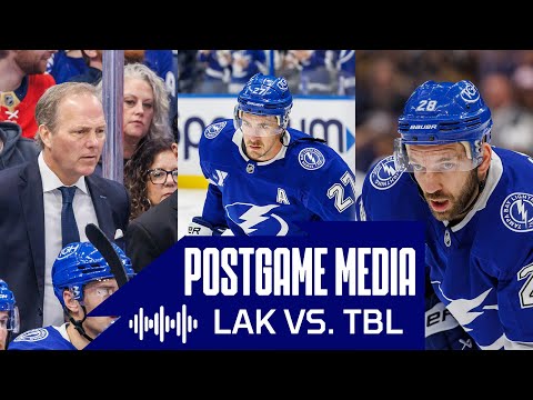 Postgame Media vs LAK | Cooper, McDonagh, Girgensons