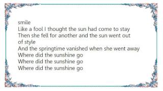 George Hamilton IV - Where Did the Sunshine Go Lyrics