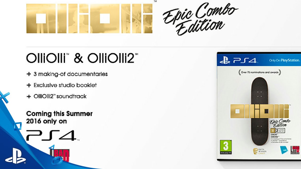 OlliOlli: Epic Combo Edition - Launch Trailer | PS4 - YouTube