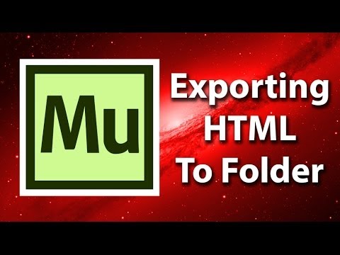 Export Your Website As HTML To a Folder In Adobe Muse CC