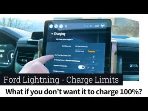 Ford Lightning - How to limit Charging Percentage if you don’t want to charge to 100%