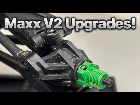 Traxxas Maxx V2 Wheel hex and Chassis Brace Upgrades!
