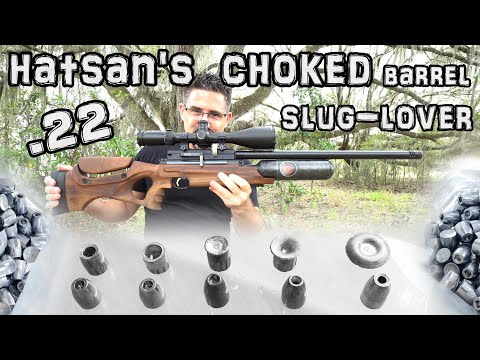 Hatsan NeutronStar .22 Air Rifle + Accuracy TEST - 50 \u0026 100 Yards + FULL REVIEW - PCP Airgun Slugs