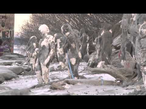 Point Woronzof Memorial Statues Anchorage AK by Robert Swetz