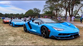 World's BEST SUPERCARS Leaving - Lamborghini SIAN, Bugatti Chiron, Pagani Imola - MODA MIAMI 2024