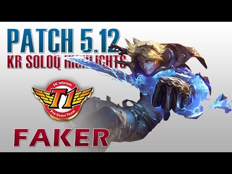 SKT T1 Faker - Ezreal Mid Lane - KR SoloQ Highlights