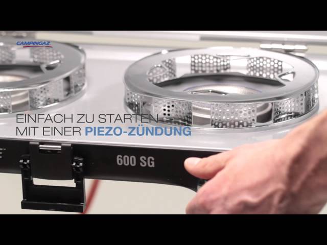 Video teaser for Campingaz® Xcelerate™ 600 SG - Preisgekrönter 2-Flammkocher - DE