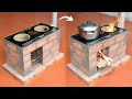 The Idea Of ​​making A Wood Stove From Cement Stove To Save Firewood