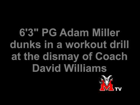 [ PEORIA Manual TV ] 6'3" Freshman Adam Miller Dunks in a Workout
